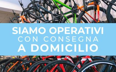 SIAMO DI NUOVO OPERATIVI, ORDINA BICI O ACCESSORI CON CONSEGNA A DOMICILIO